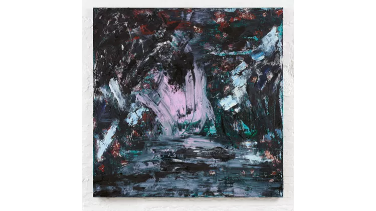 Δαυίδ Μπενφοράδο Λωτός 2019 (Υλικό: λάδι σε λινό. Διάσταση: 200 x 200 εκ.).