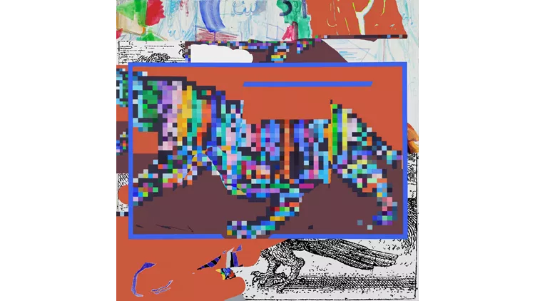 Let the Lion talk, 120 x 120εκ.