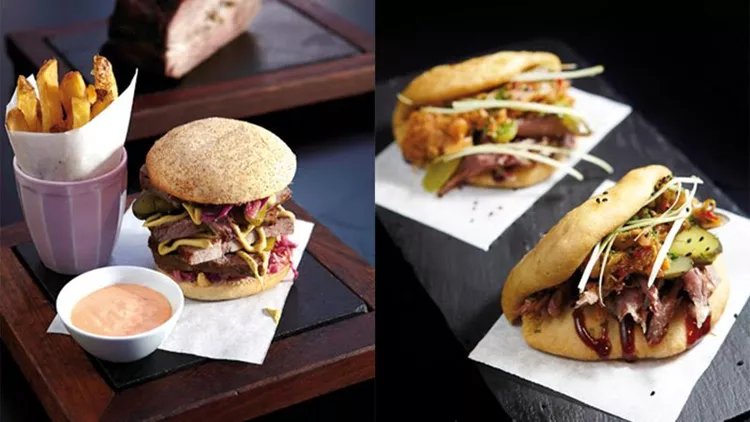 Burger καλεί bao bun