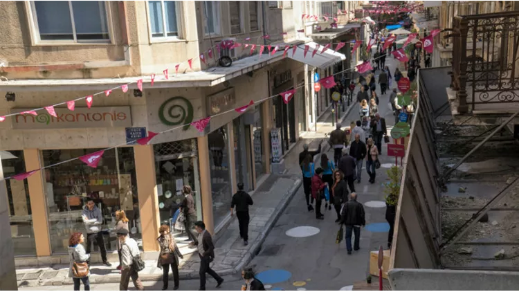 Λεωχάρους, Χαβρίου και Μιλτιάδου: Συνεχίζονται οι πεζοδρομήσεις στο Εμπορικό Τρίγωνο