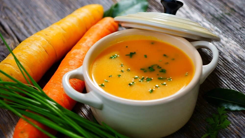 Σούπα καρότου με τζίντζερ