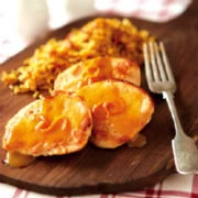 Ζεστή σάλτσα με πορτοκάλι και μουστάρδα