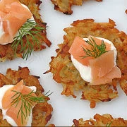 Ρόστι πατάτας με σολομό gravlax