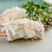 Παγωμένες μπανάνες με κρέμα καρύδας και φιστίκια