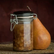 Τσάτνεϊ με καραμελωμένα αχλάδια 