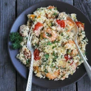 Koυς-κους με γαρίδες και κουνουπίδι