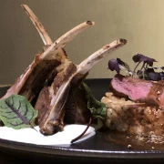 Αρνάκι μαγειρεμένο με δυο τρόπους: με τραχανά και φέτα & με πιπεράτη σάλτσα (από το εστιατόριο "Clochard")