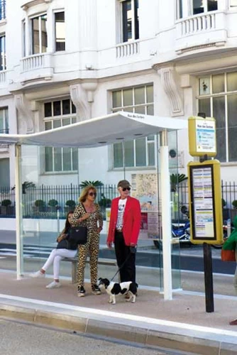 Στιλιστική εξτραβαγκάντσα με το απαραίτητο σκυλάκι - οι Κάνες είναι η πιο ζωόφιλη πόλη της Γαλλίας ©Δημήτρης Αντωνόπουλος