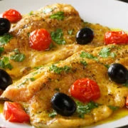 Πέστροφες με σάλτσα λεμονιού 