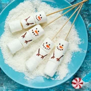 Χιονάνθρωποι με marshmallow