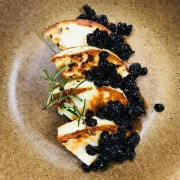 Ταλαγάνι ψητό με σταφίδες (του σεφ Γιάννη Στανίτσα)