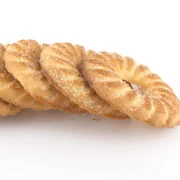 Κουλουράκια λεμονιού πασπαλισμένα με ζάχαρη