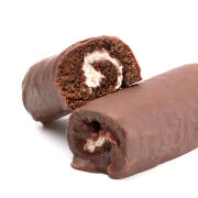 Ρολό σοκολάτας με τυρί κρέμα και γλάσο σοκολάτας 