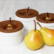 Μάφινς με αχλάδια, σοκολάτα και αμύγδαλο 