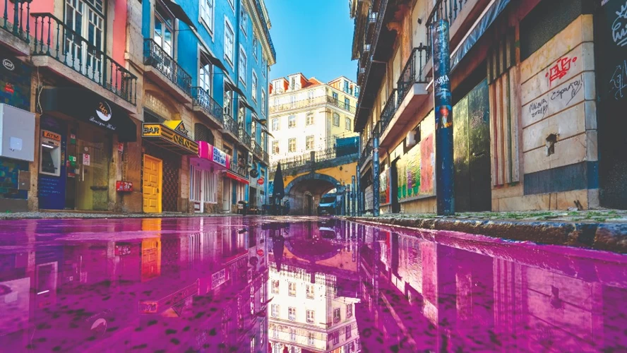 Pink Street: Η καρδιά του nightlife στη Λισαβόνα είναι ροζ.  © Shutterstock.com